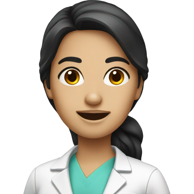 dentist woman dark hair emoji