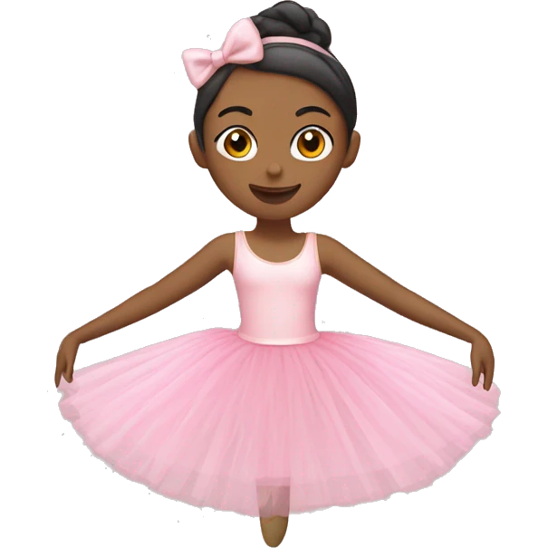 A ballerina wearing a pink tutu  emoji
