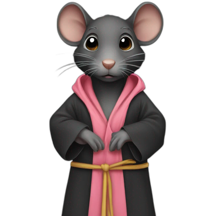 Black Rat In A Robe emoji