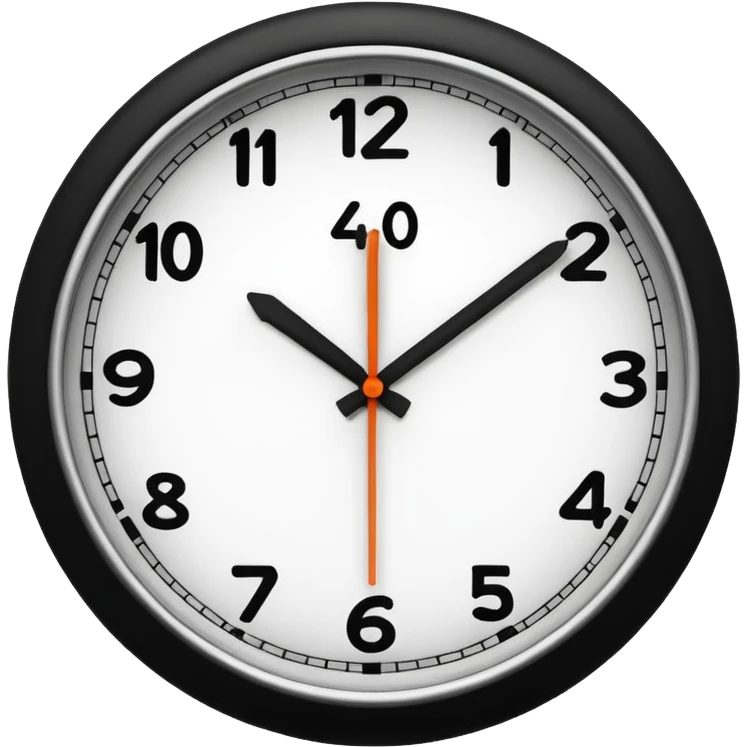 Clock that says 4:00 am emoji