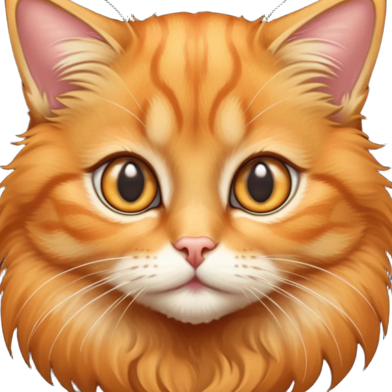 orange tabby cat with big eyes emoji