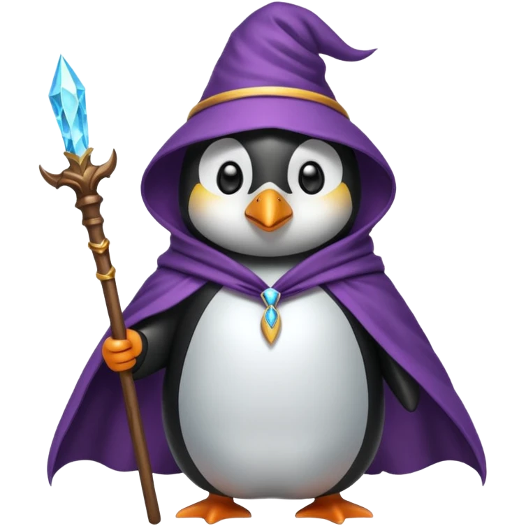 penguin wizard emoji