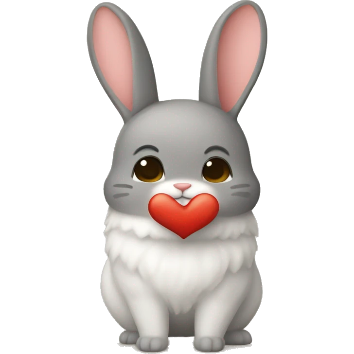 Conejo+amor emoji