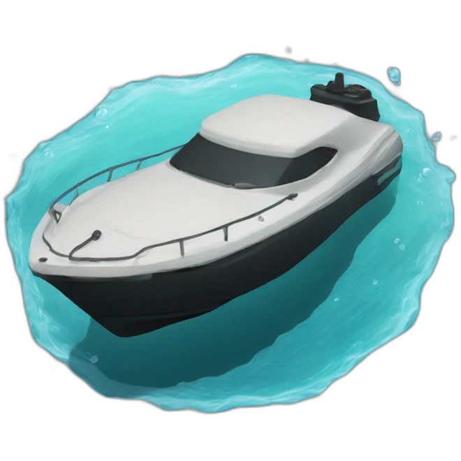 tiburon negro en el agua emoji