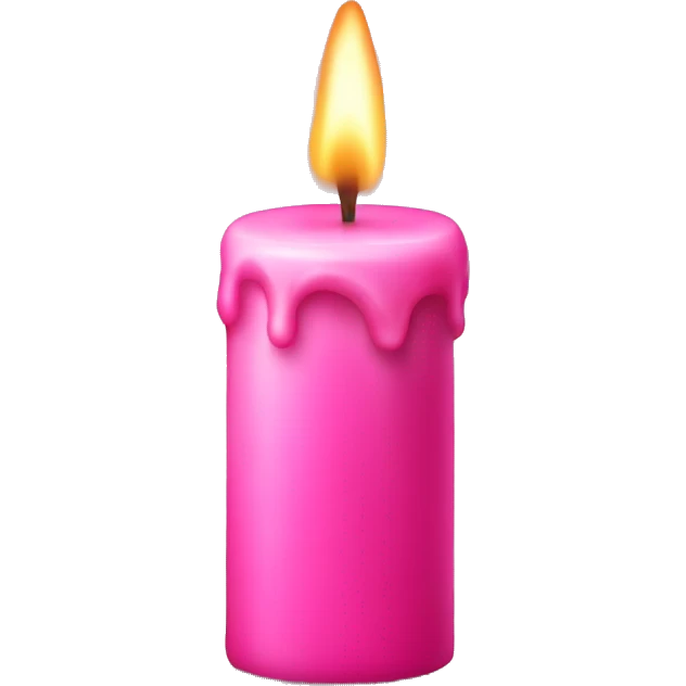 pink candle  emoji