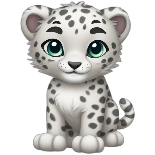 Snow Leopard Full Body emoji
