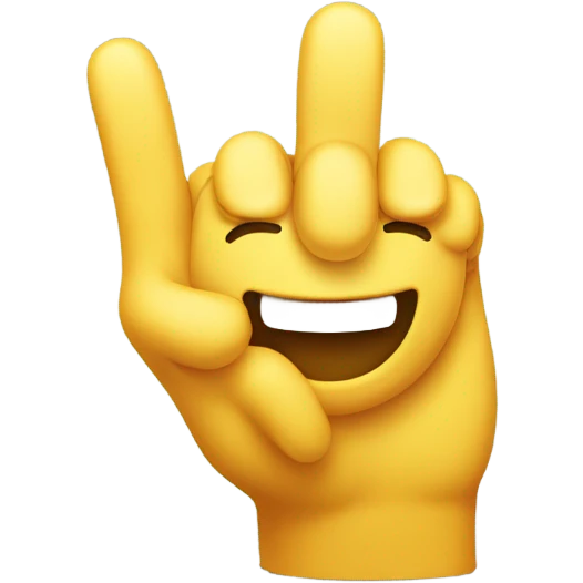 smiley face with middle finger  emoji
