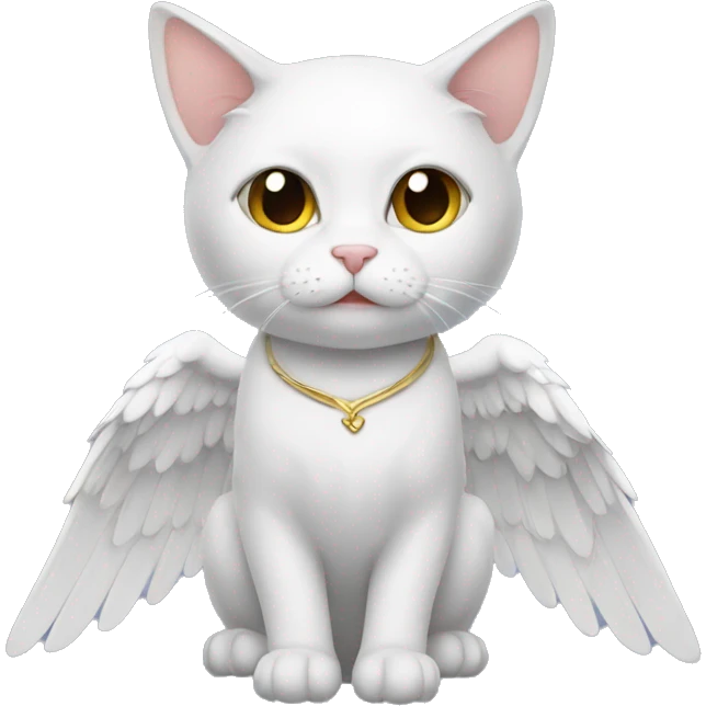 cat with angel wings emoji