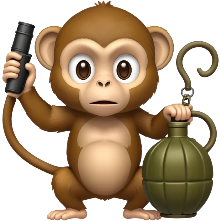 monkey with a grenade emoji