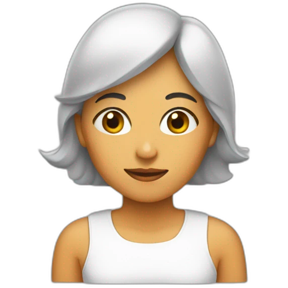 mujer preguntandose emoji