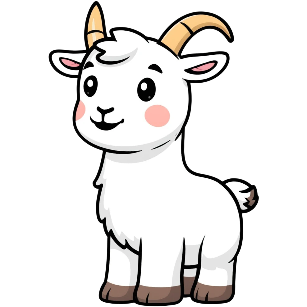 Goat saluting emoji