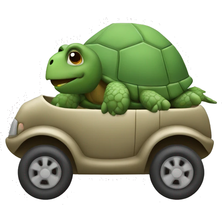 Turtle driving  emoji