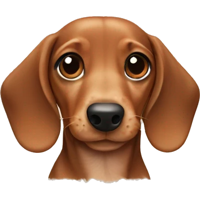Daschund puppy emoji