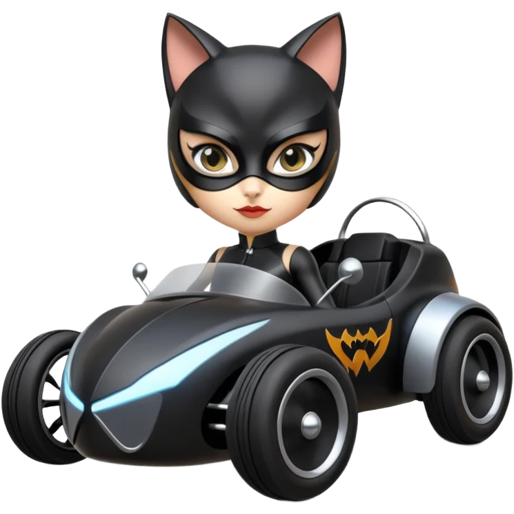 Hot rod Cat Woman’s futuristic Catmobile rc car  emoji