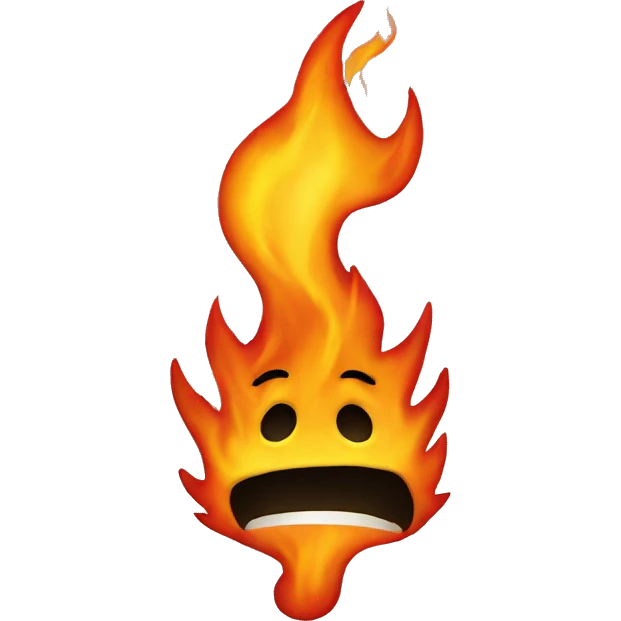 on fire emoji