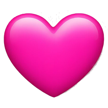 hot pink heart emoji