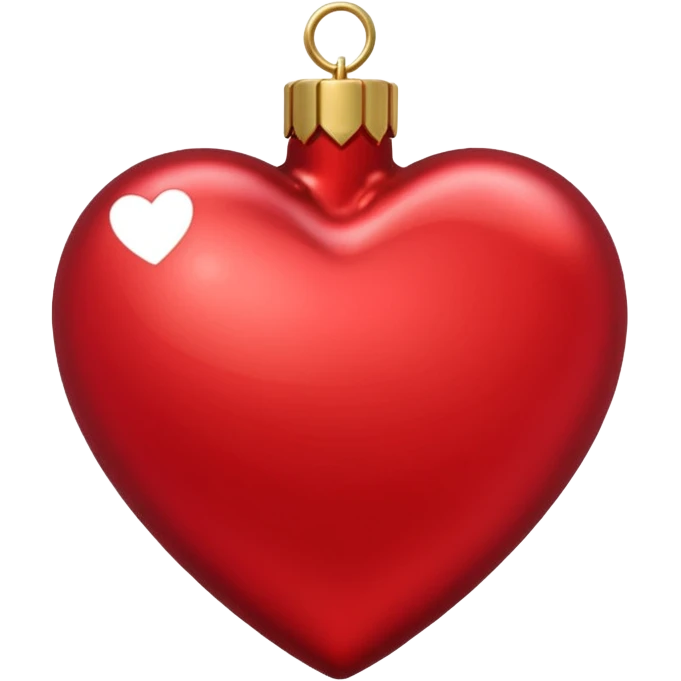 Christmas heart emoji