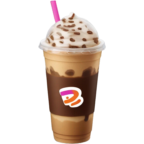 Dunkin iced coffee  emoji