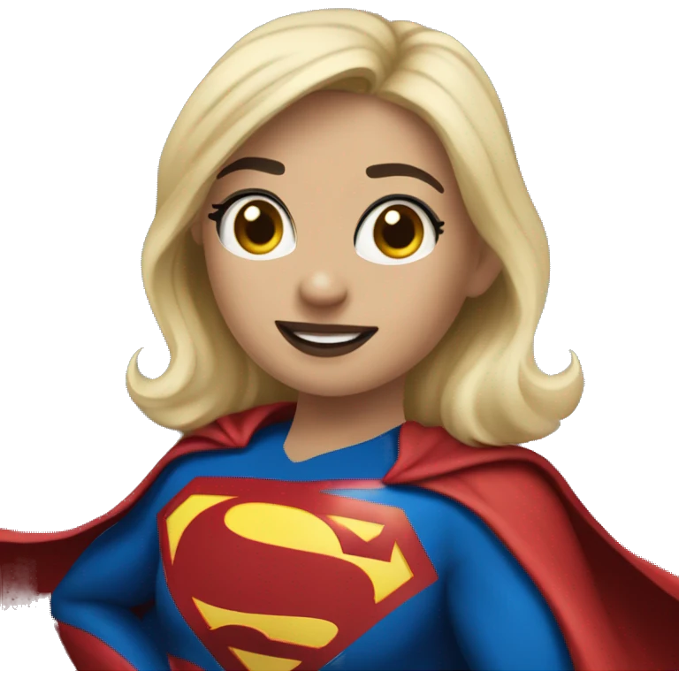 Lucy Kate as Superman  emoji