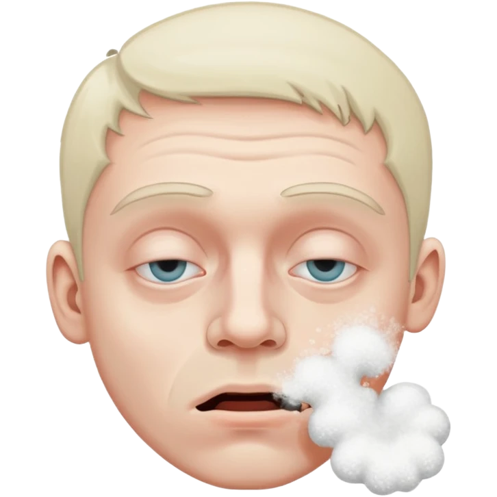 Guy snorting cocaine emoji emoji