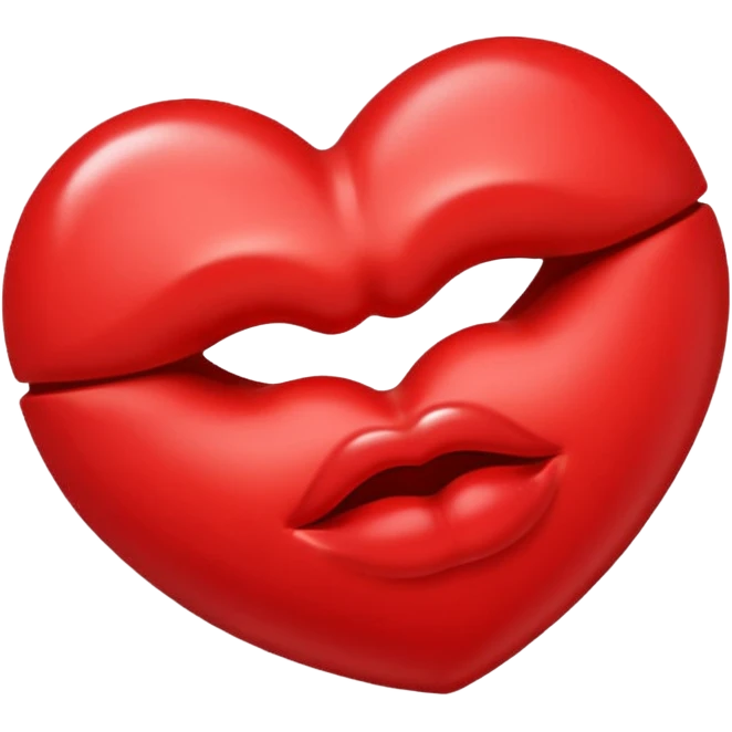 Heart shaped kiss emojis emoji