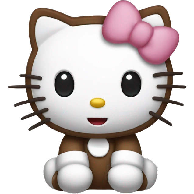 Hello kitty Brown  emoji