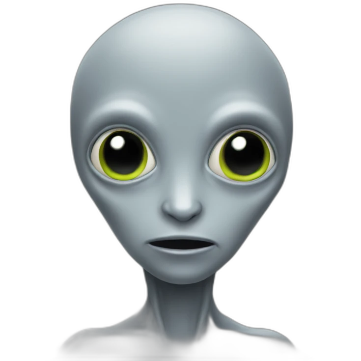Grey alien emoji