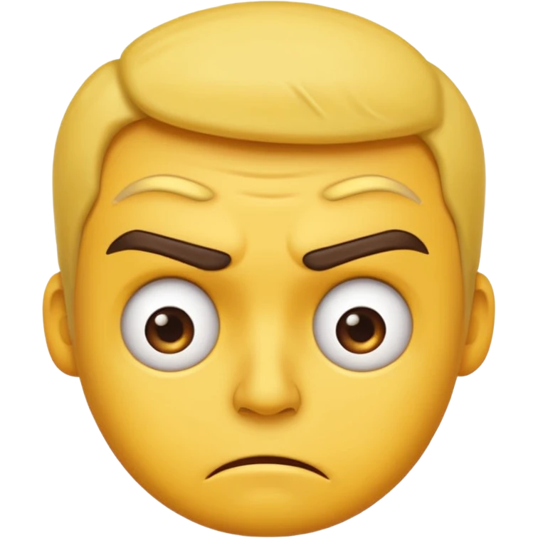 annoyed -  an emoji for the emoji keyboard  emoji