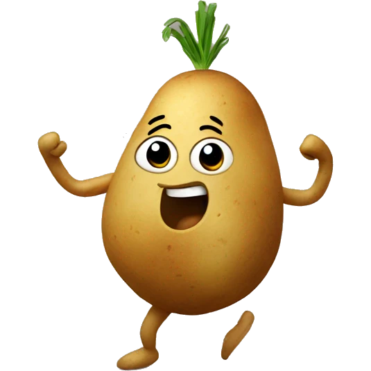 Dancing potato emoji