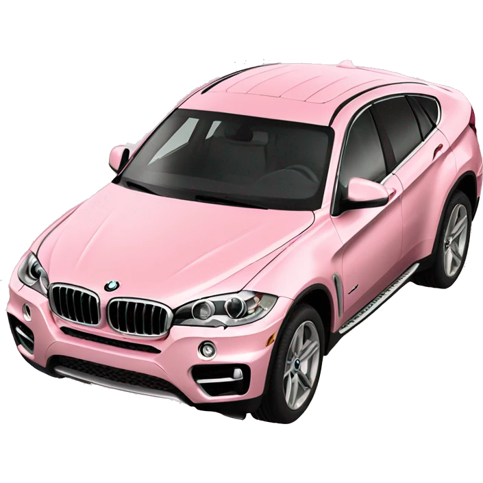 light pink bmw x6 car emoji