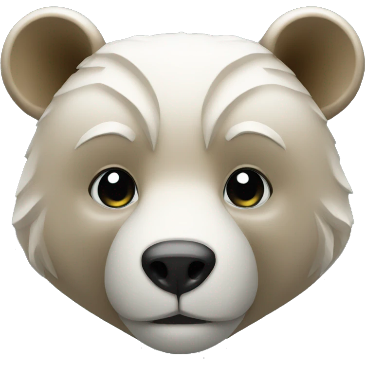 Diamond bear head  emoji