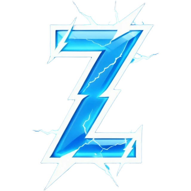 A lighting bolt with the letter z emoji