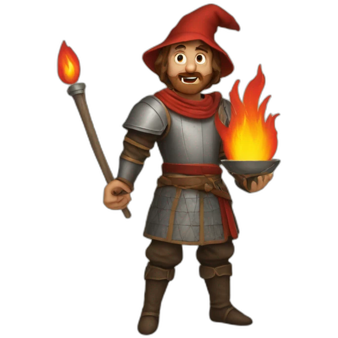 medieval fireeater emoji