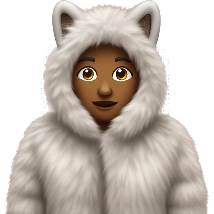 Fur coat emoji