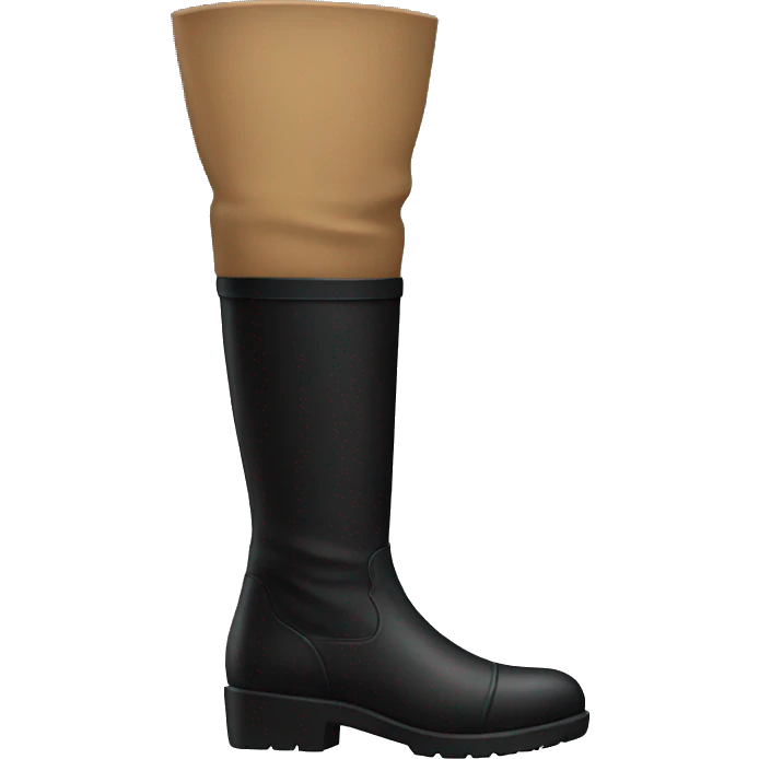 Long black boots emoji