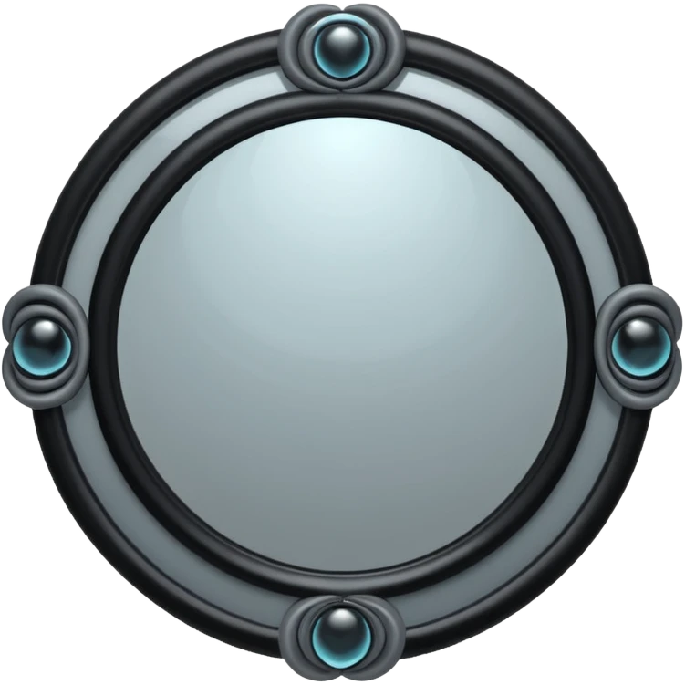 Mirror of Fate — obsidian frame + shifting light emoji