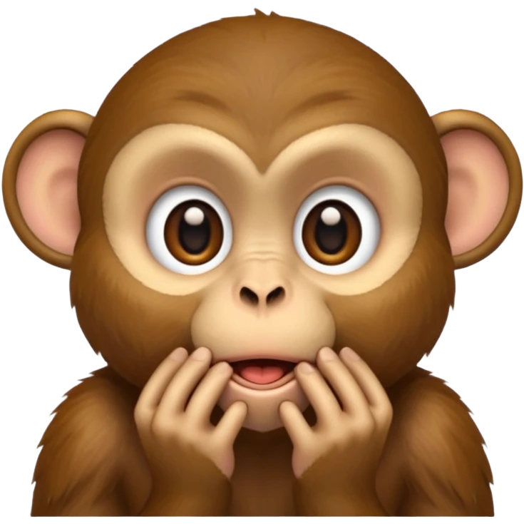 monkey covers mouth emoji