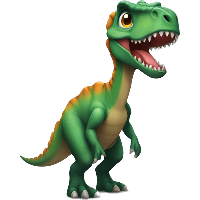 dinosaur during halloween emoji