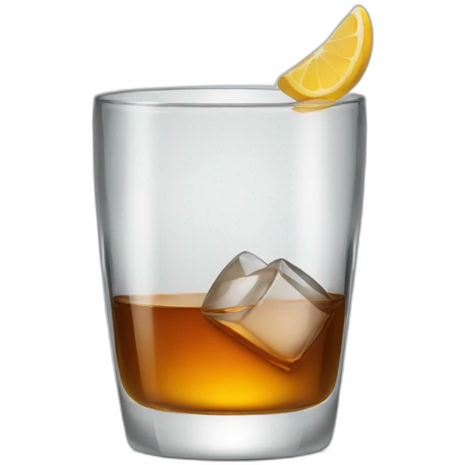 Un verre de whisky emoji