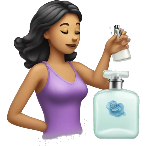 person spraying perfume emoji