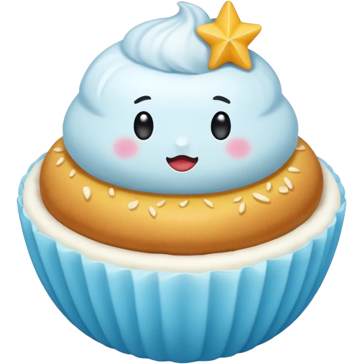 Verificacion azul de tiktok redonda medio celeste con la palomita blanca chillante emoji