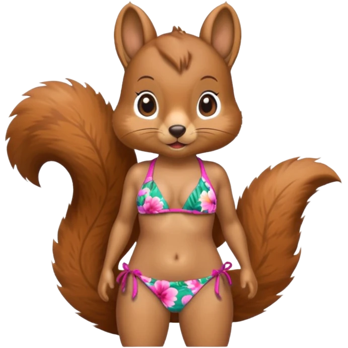 Squirrel 🐿️ with bikini 👙 emoji
