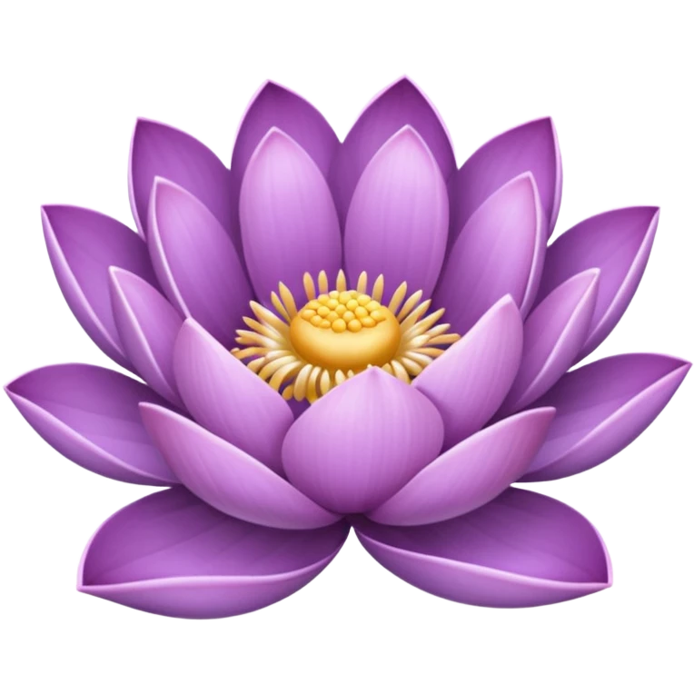 Lavender lotus emoji