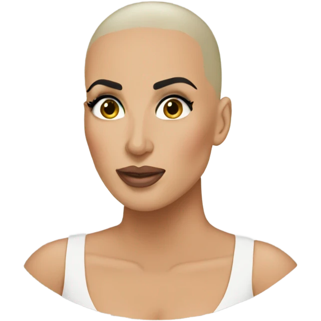 bald kim k emoji