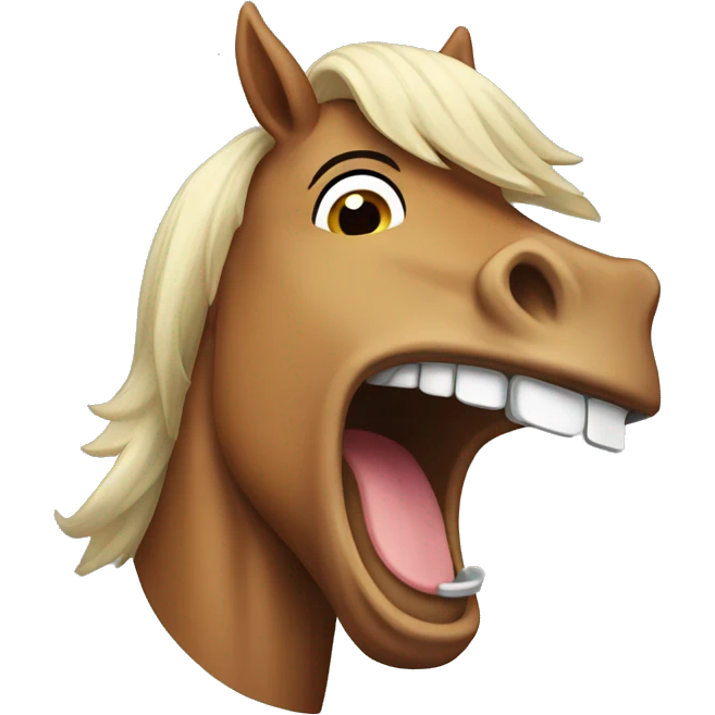 laughing horse emoji