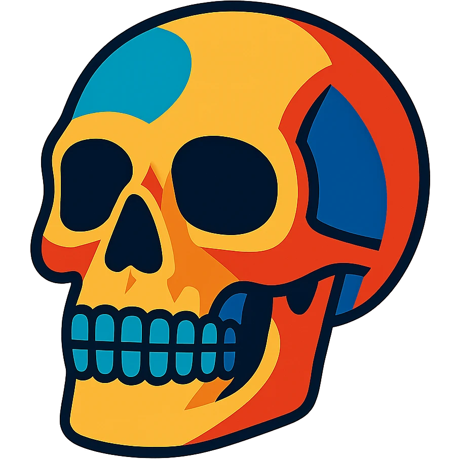 attractive skull emoji