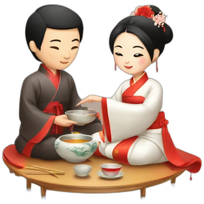chinese wedding tea ceremony emoji