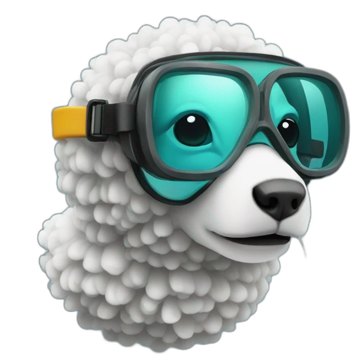 scuba diving mouton emoji