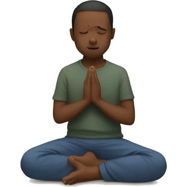 A picture of me praying emoji
