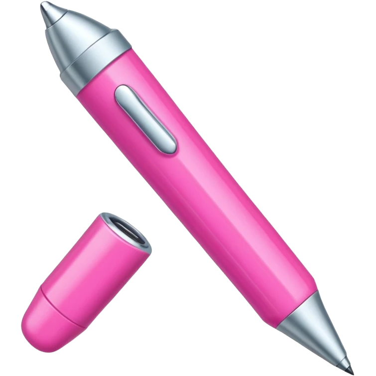 chunky pink pen emoji